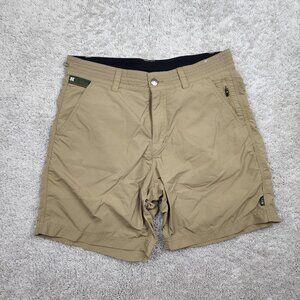 Howler Brothers Horizon Hybrid Size 32x7 Brown Lightweight Tech Shorts USA